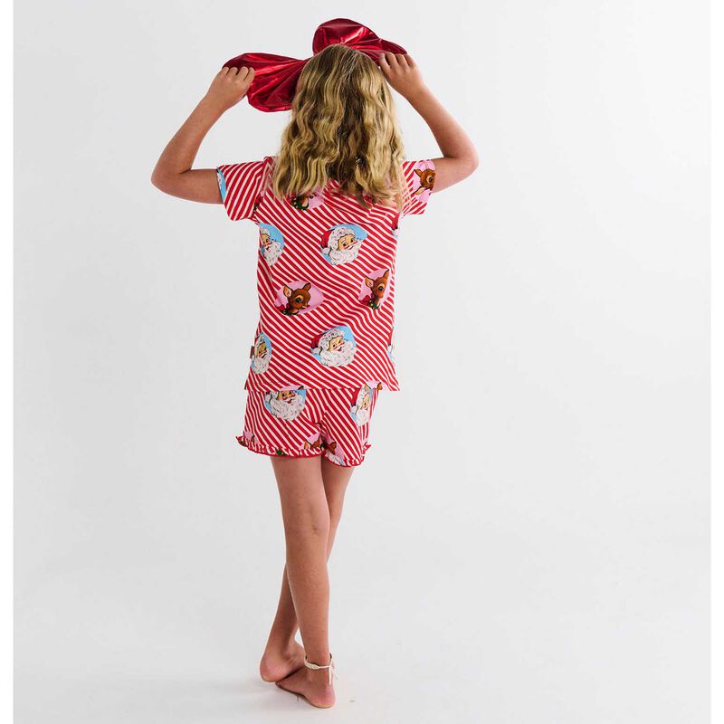 Kip&Co I Love Christmas Spot Organic Cotton SS Tee & Frill Short PJ Set image number 1